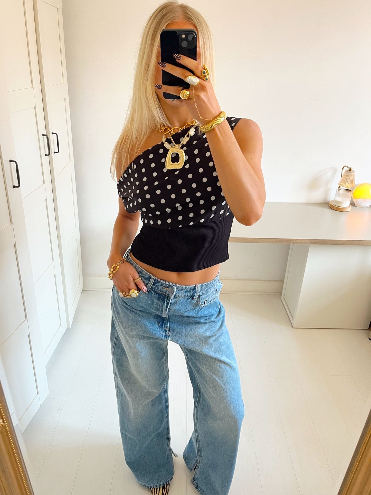 KIMMIE POLKADOT TOP