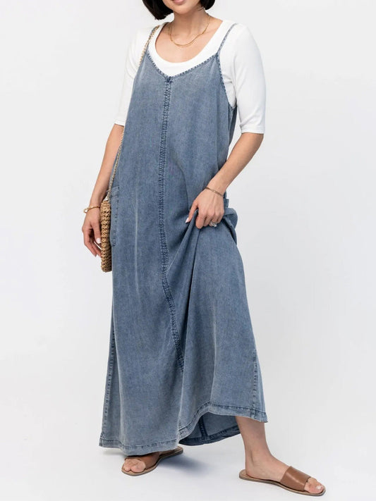 EDEN DENIM MAXI DRESS