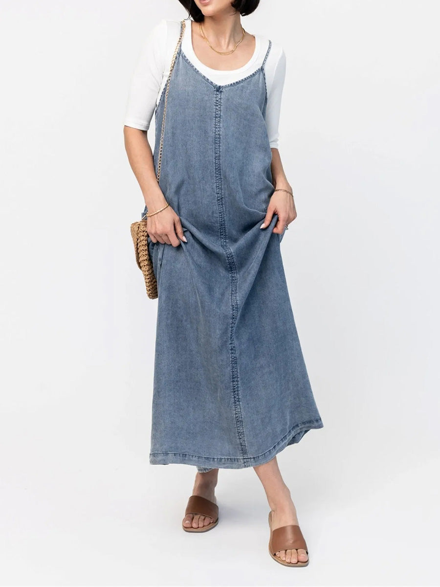 EDEN DENIM MAXI DRESS