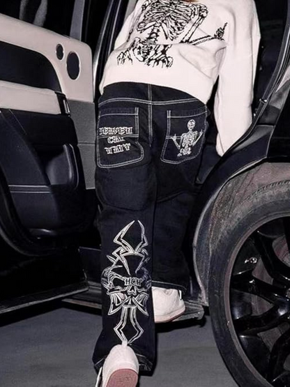 BLAZE EMBROIRERED JEANS