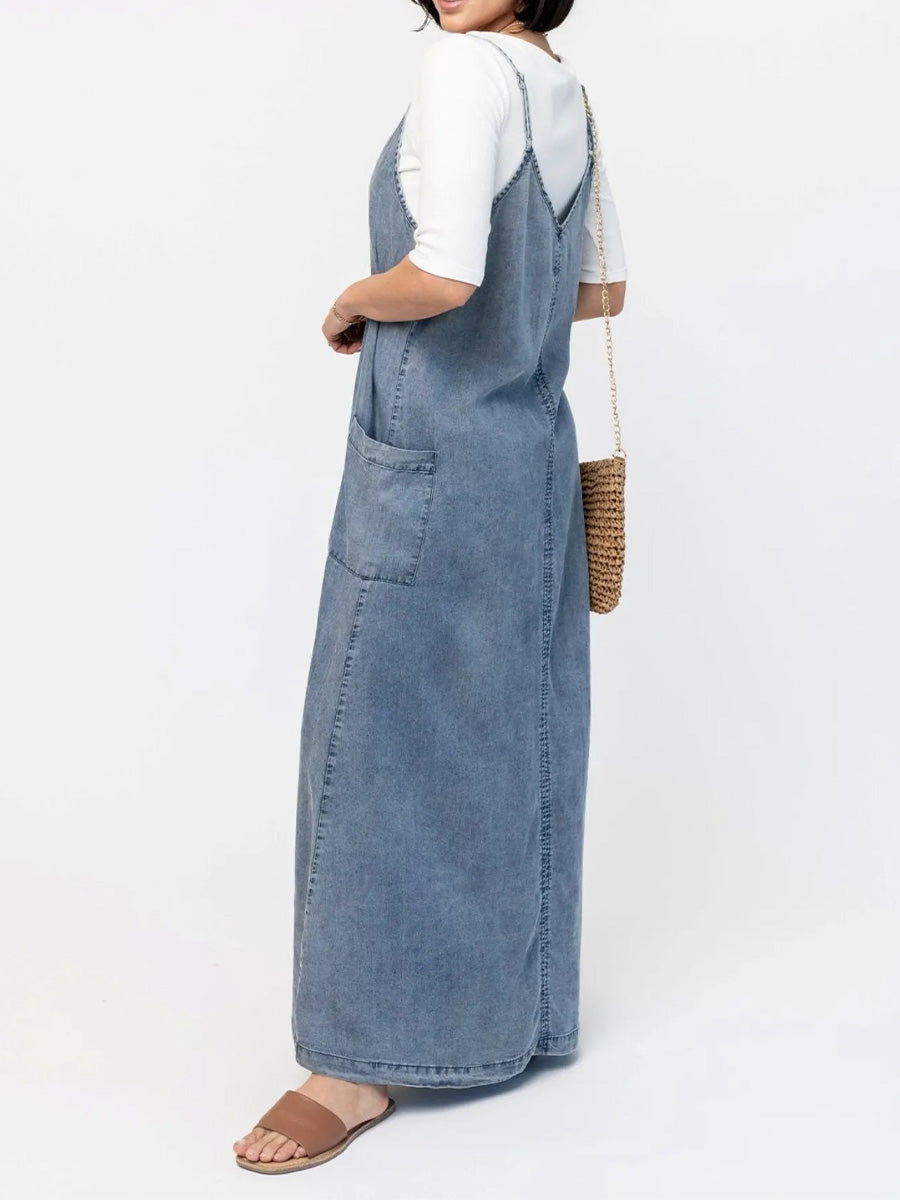 EDEN DENIM MAXI DRESS