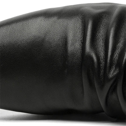 DRAPED LEATHER LOAFERS