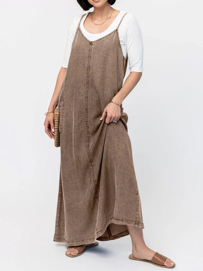 EDEN DENIM MAXI DRESS