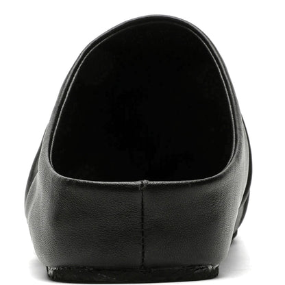 DRAPED LEATHER LOAFERS