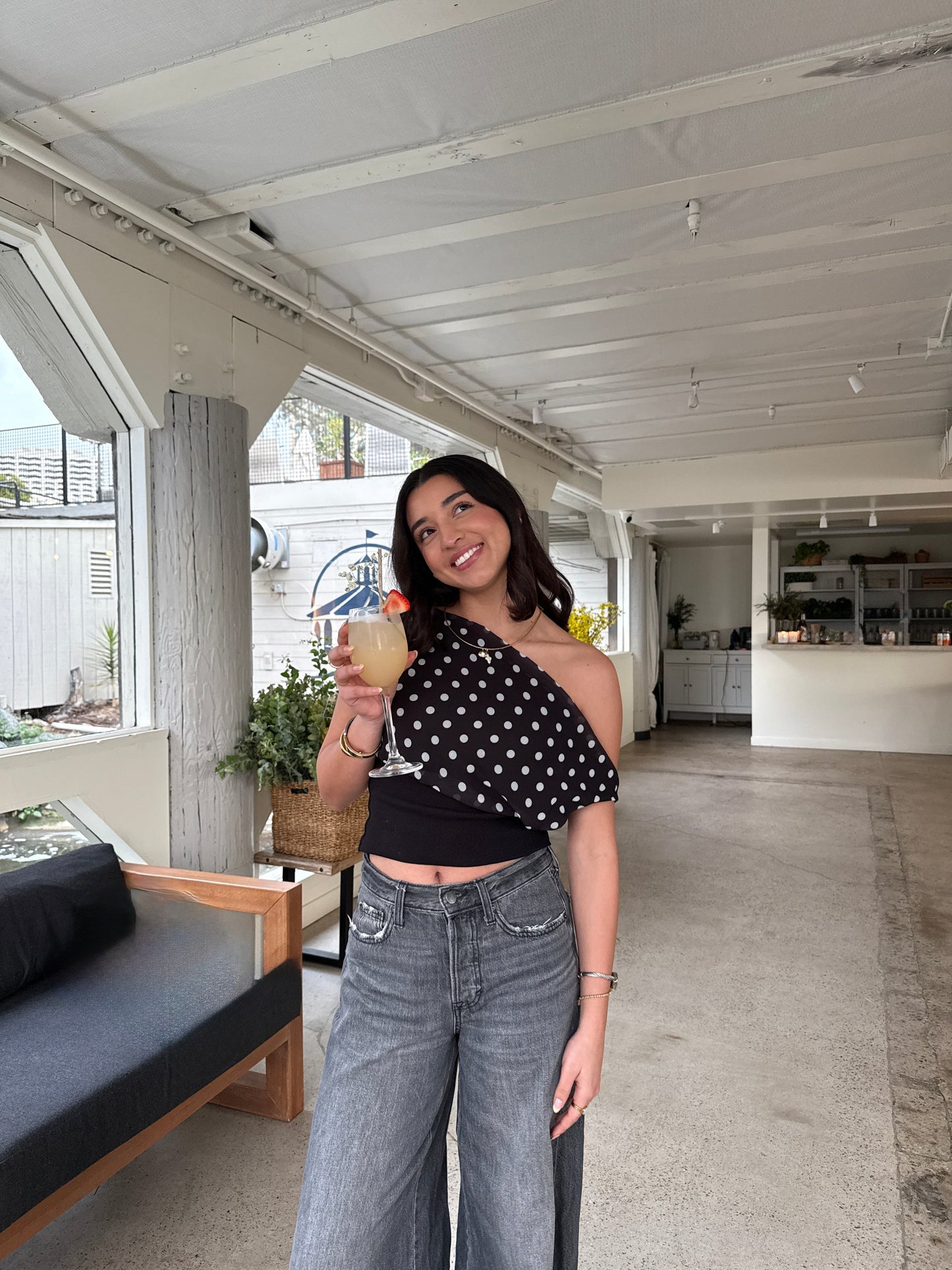 KIMMIE POLKADOT TOP