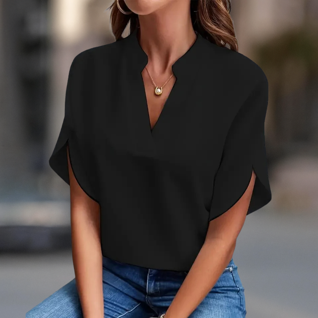 ELENA V-NECK BLOUSE