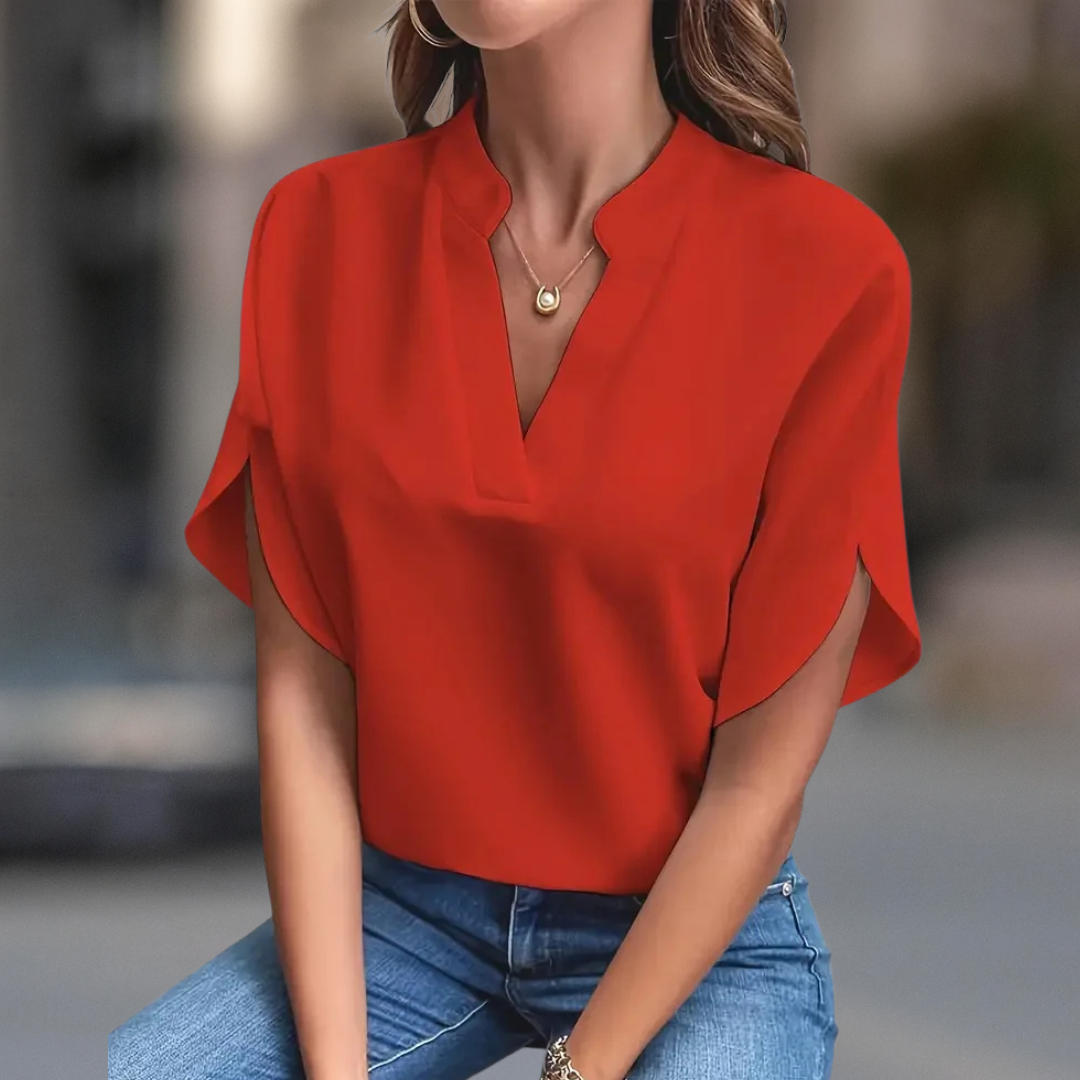 ELENA V-NECK BLOUSE