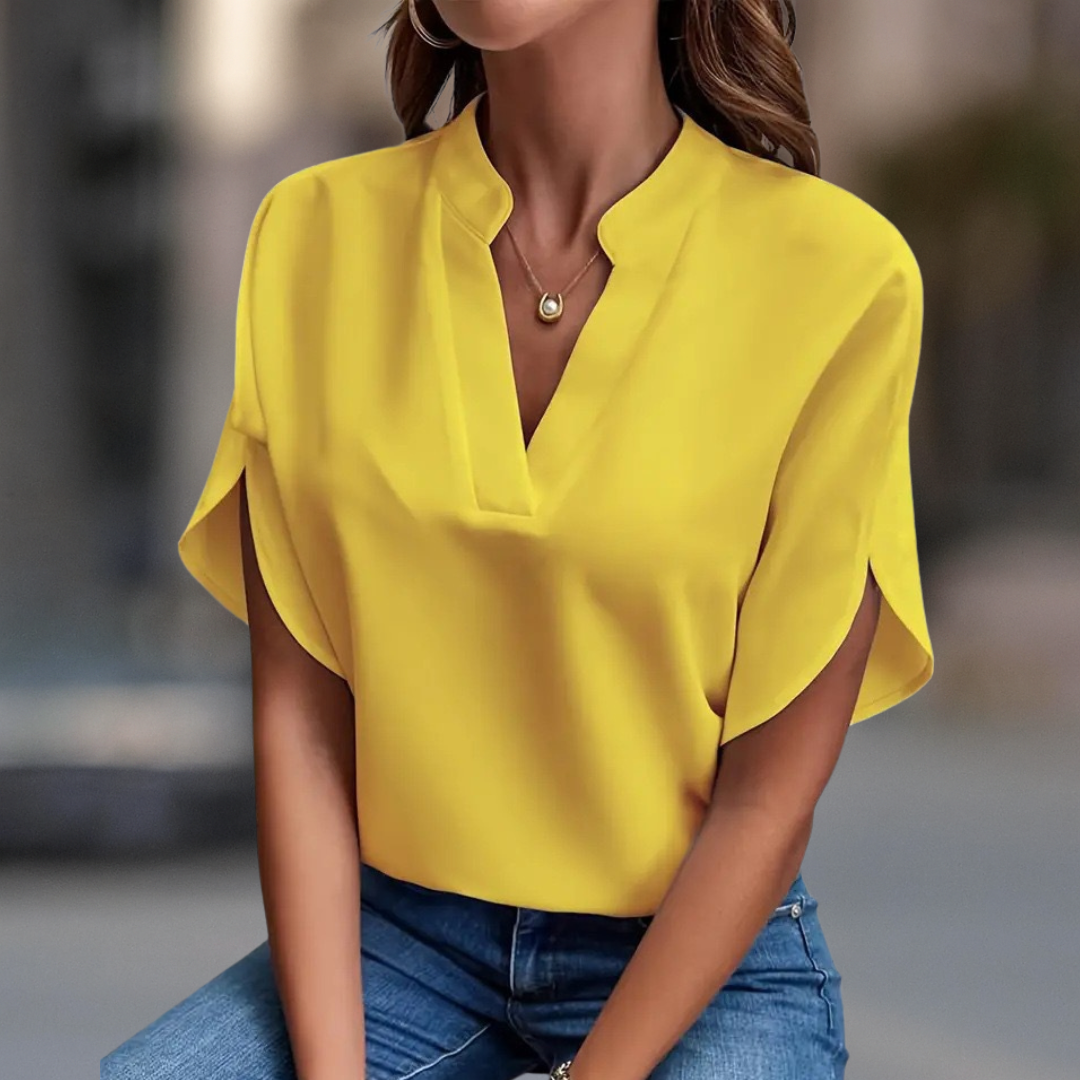 ELENA V-NECK BLOUSE