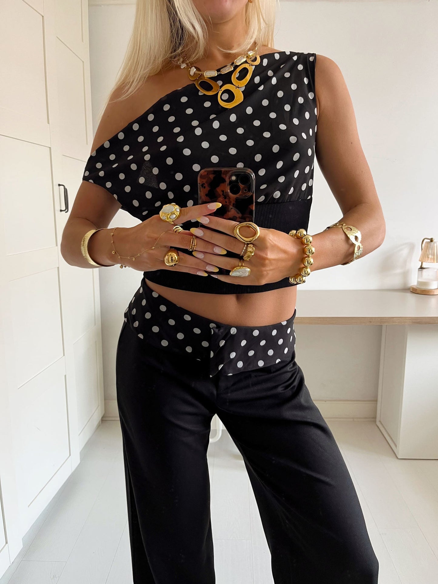 KIMMIE POLKADOT TOP