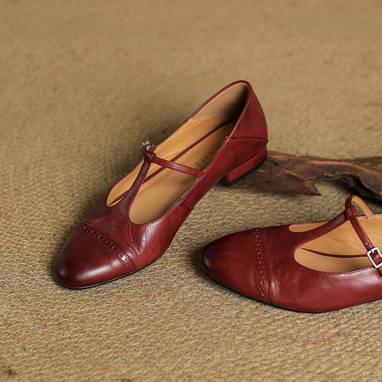 GRANETH LEATHER FLATS
