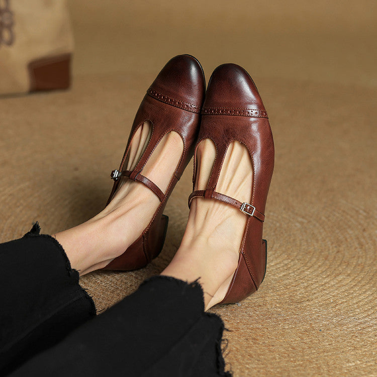 GRANETH LEATHER FLATS