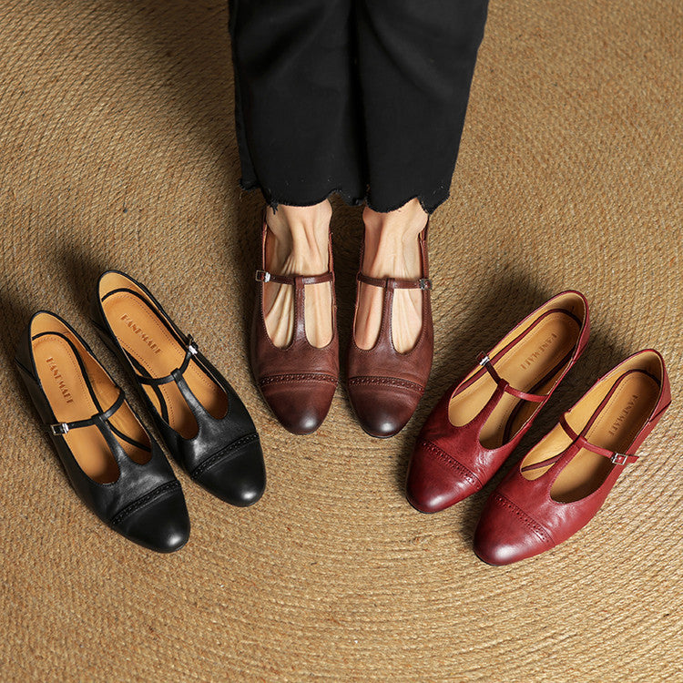 GRANETH LEATHER FLATS