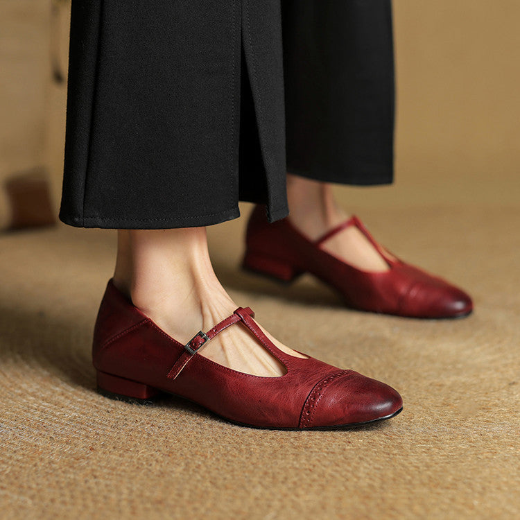 GRANETH LEATHER FLATS