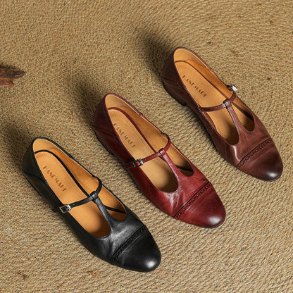 GRANETH LEATHER FLATS