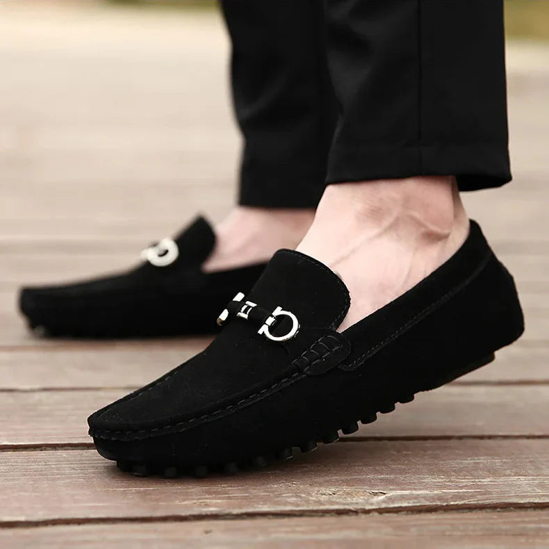 MONACO SUEDE LOAFERS