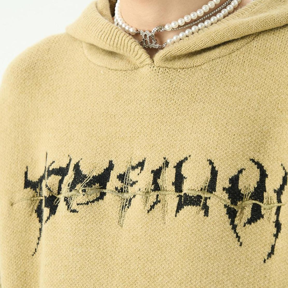CENTIPEDE KNIT HOODIE