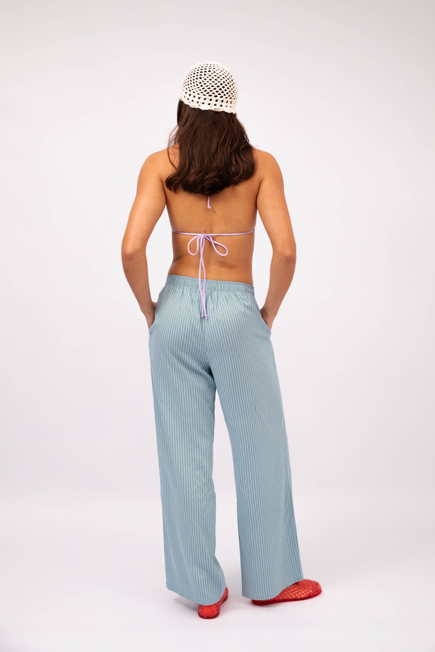OCEAN STRIPE BOXER PANTS