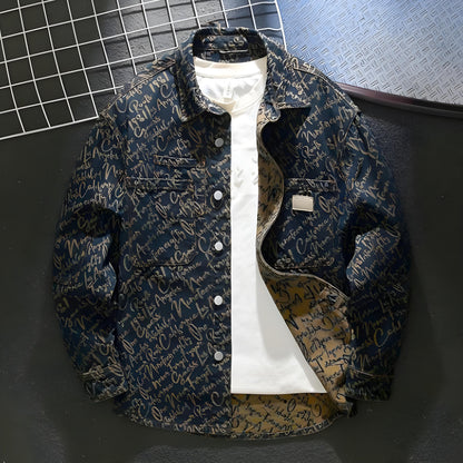 DENIM SCRIPTURE JACKET