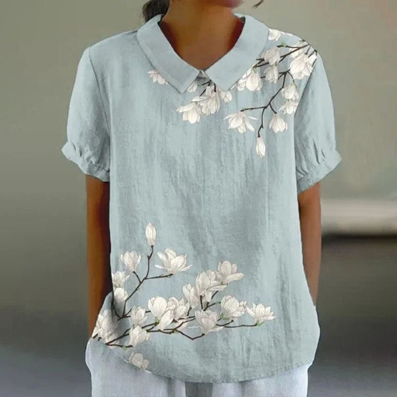 LILA FLORAL BLOUSE