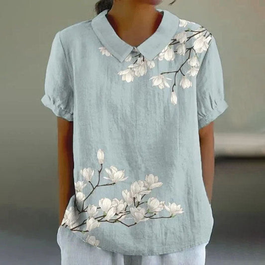 LILA FLORAL BLOUSE