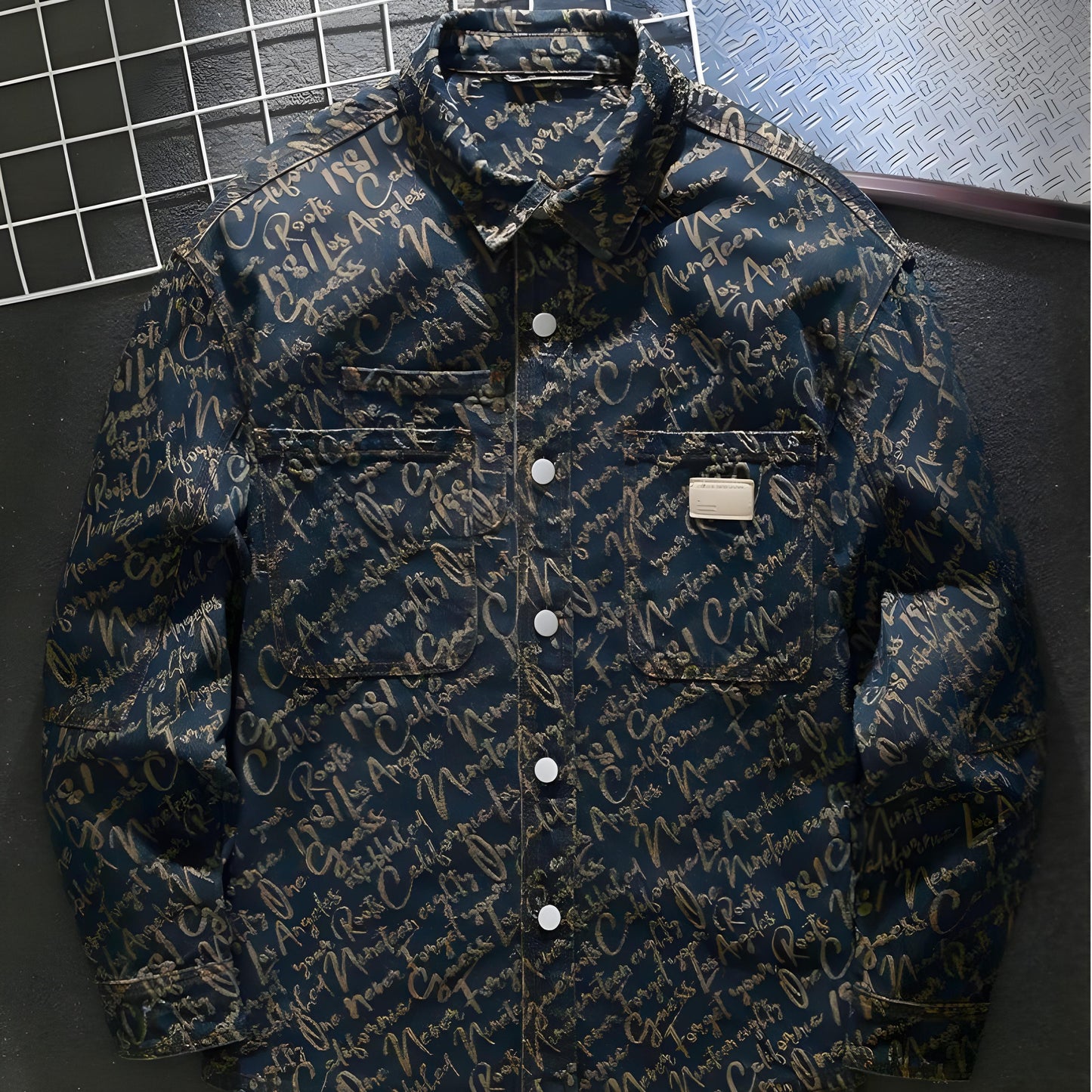 DENIM SCRIPTURE JACKET