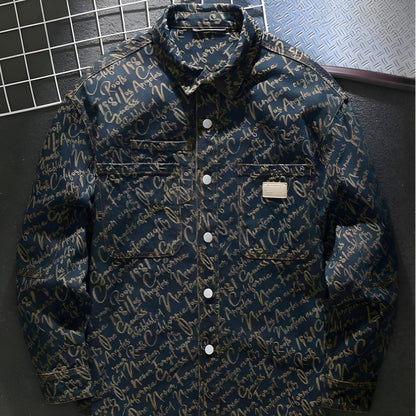 DENIM SCRIPTURE JACKET