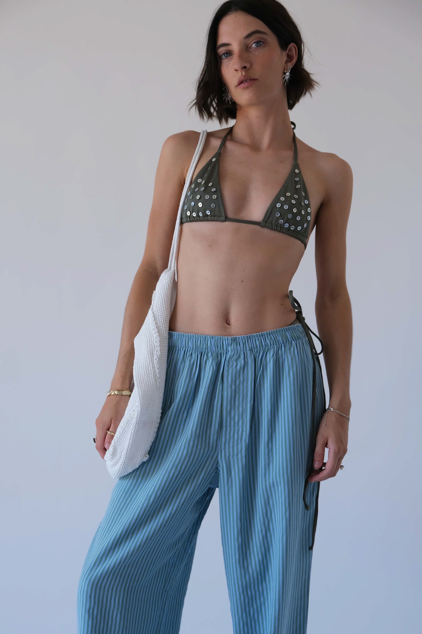 OCEAN STRIPE BOXER PANTS